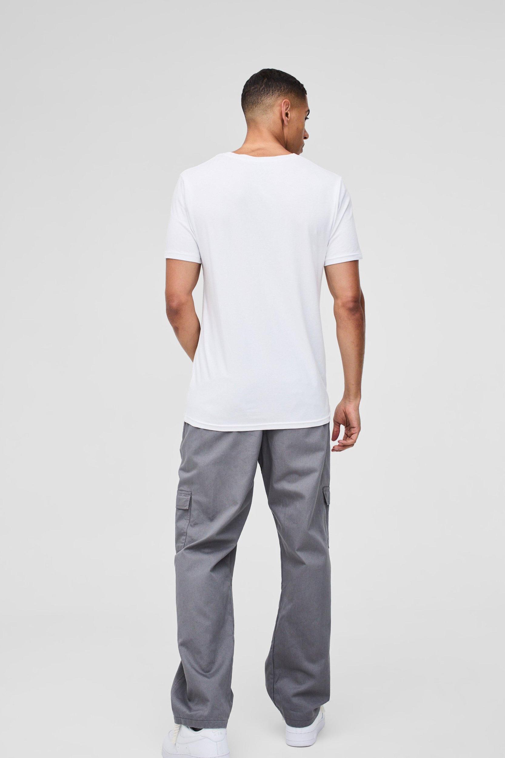 Relaxed Fit Fixed Waist Woven Tab Cargo Pants | boohooMAN USA Product Image
