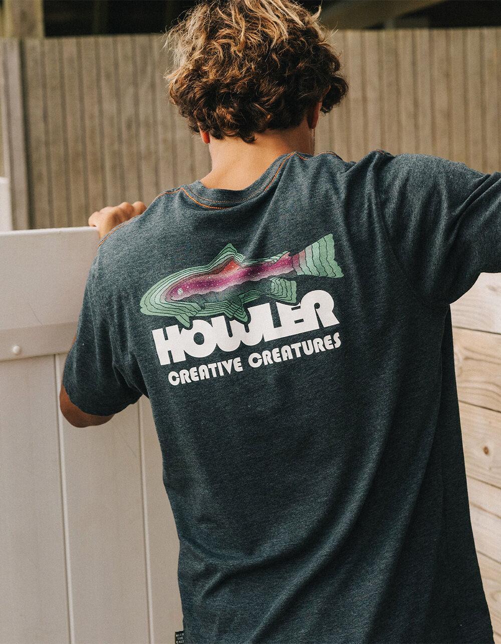 HOWLER BROTHERS Trucha Mens Pocket Tee - CHARCOAL Product Image