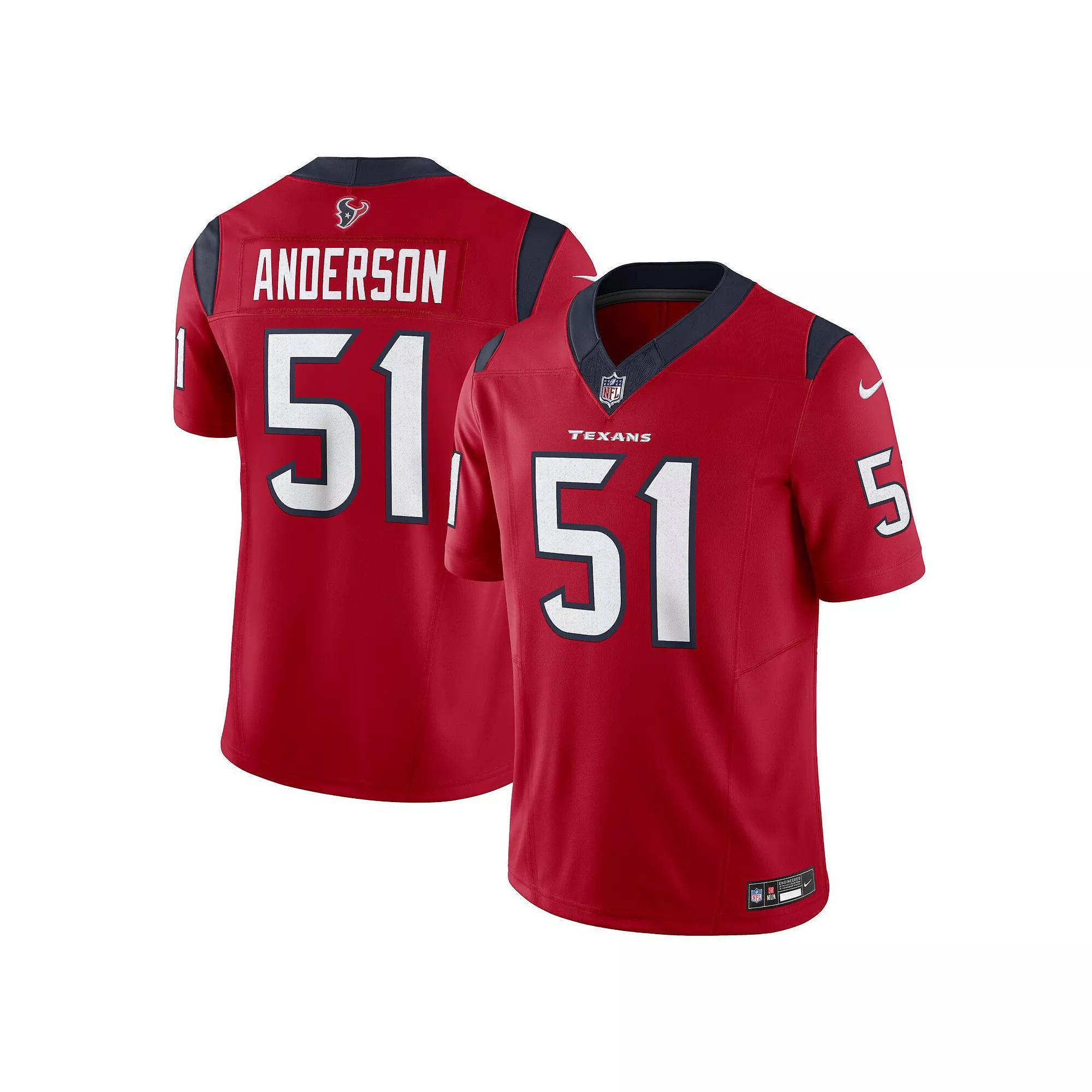 Men's Nike Will Anderson Jr. Red Houston Texans Vapor F.U.S.E. Limited Jersey, Size: 2XL Product Image