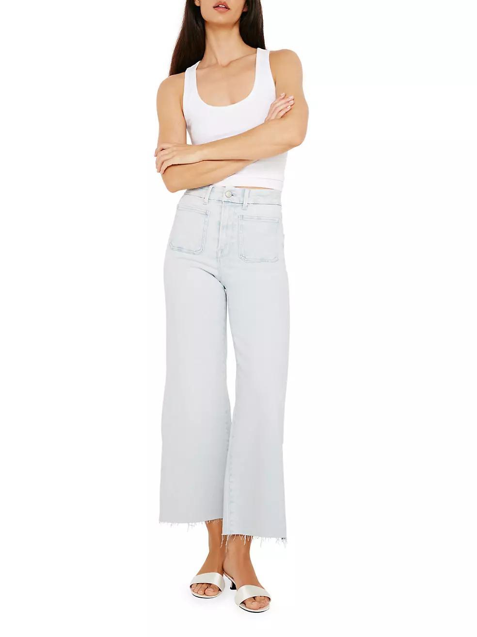 Soft Tech Denim Palazzo Jeans Product Image