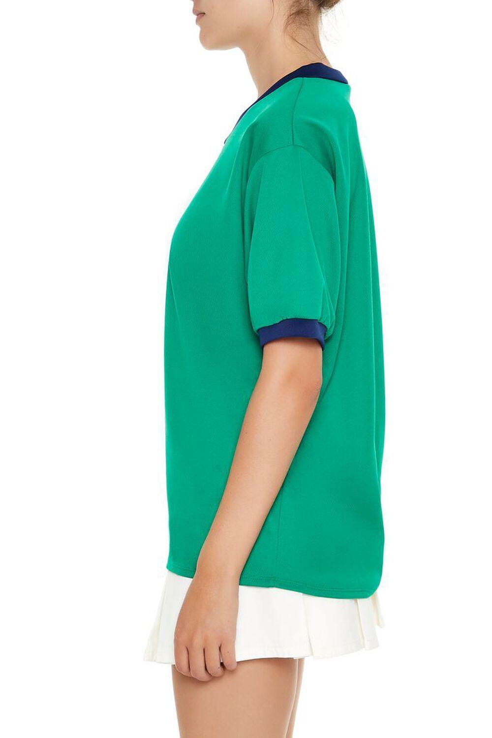 V-Neck Ringer Jersey | Forever 21 Product Image