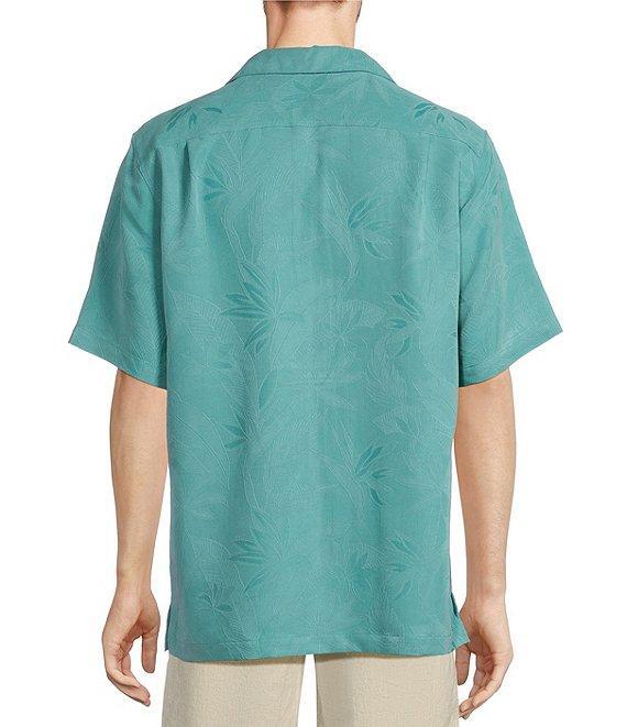 Caribbean Bird of Paradise Textured Short Sleeve Woven Shirt Product Image