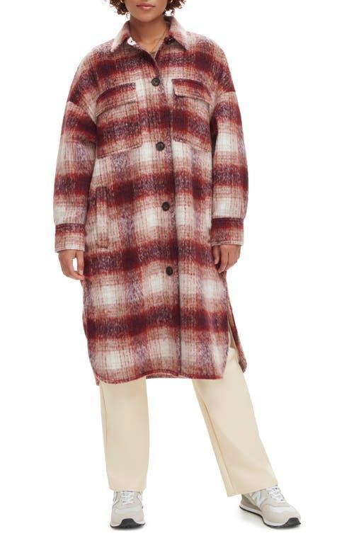 Women's Levi's® Faux Sherpa Lined Long Coat, Size: XL, Red Plaid Product Image