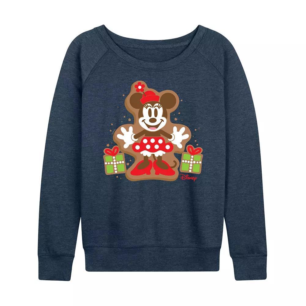 Disney's Minnie Mouse Women's Cookie French Terry Long Sleeve Tee, Size: Medium, Beige Product Image