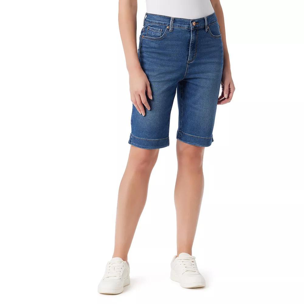 Women's Gloria Vanderbilt Amanda Bermuda Shorts, Size: 18, Essen With Whiskers Product Image