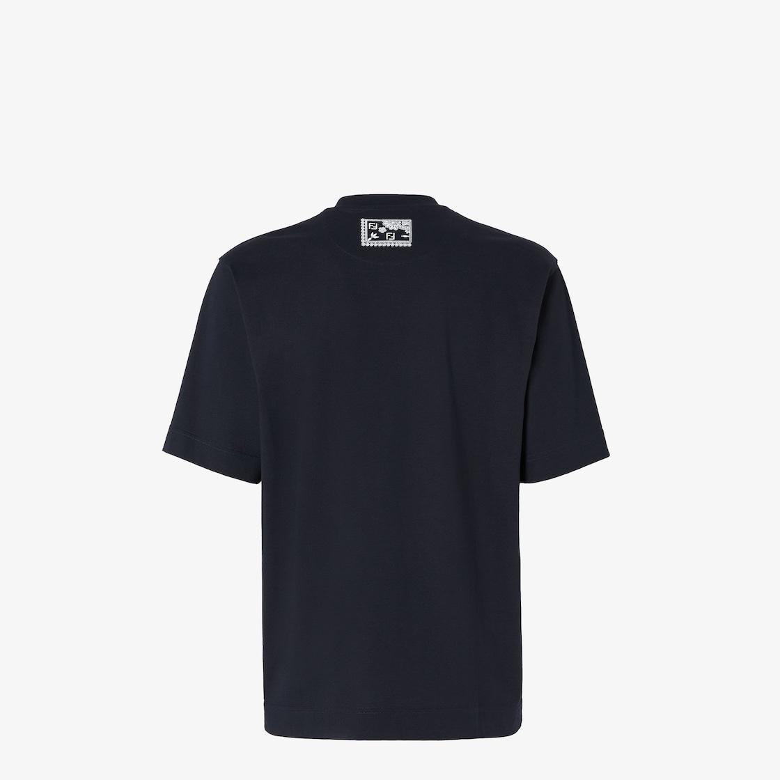 T-ShirtBlue cotton T-shirt Product Image