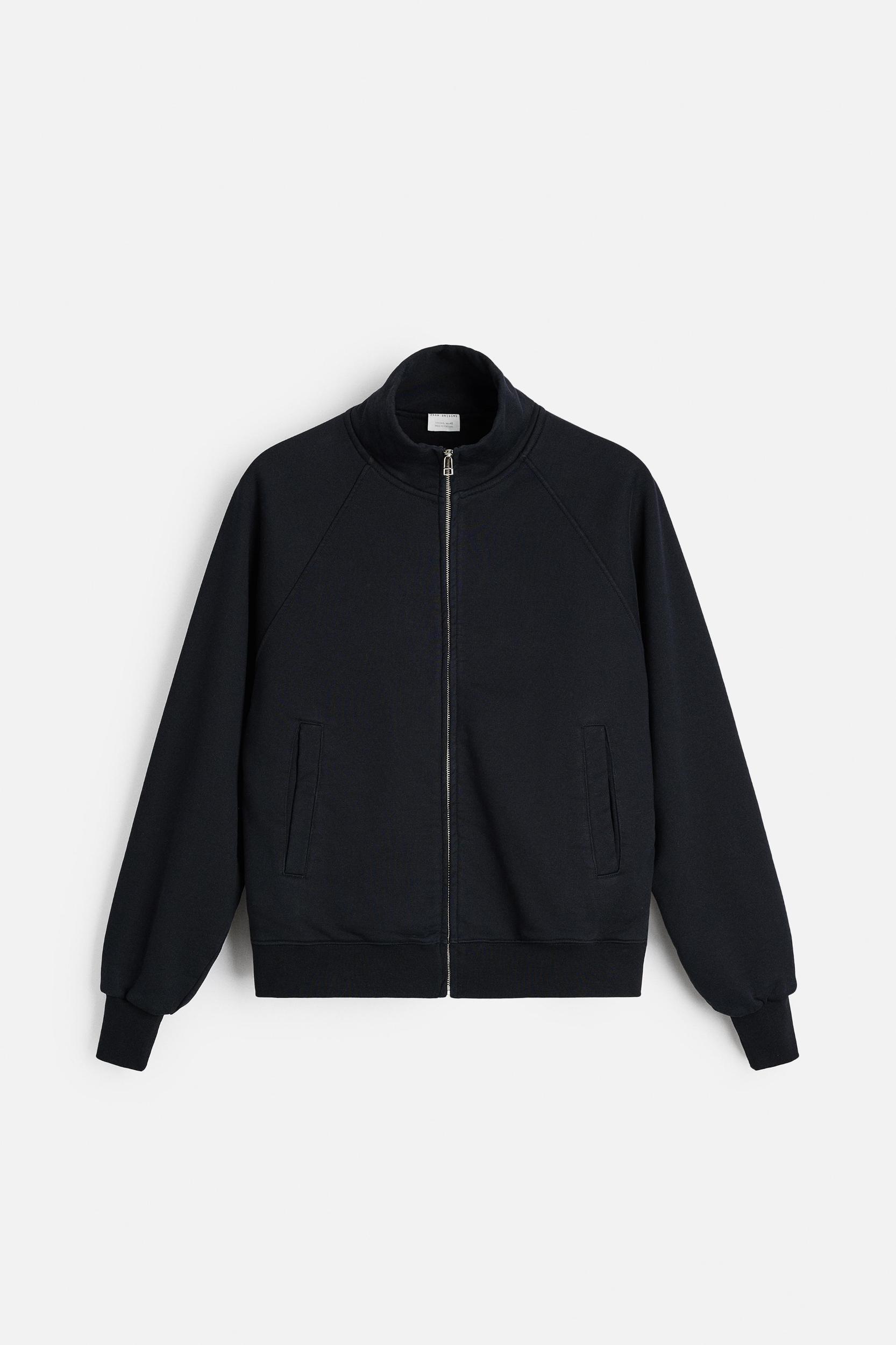ZIPPERED HEAVY WEIGHT SWEATSHIRT Product Image