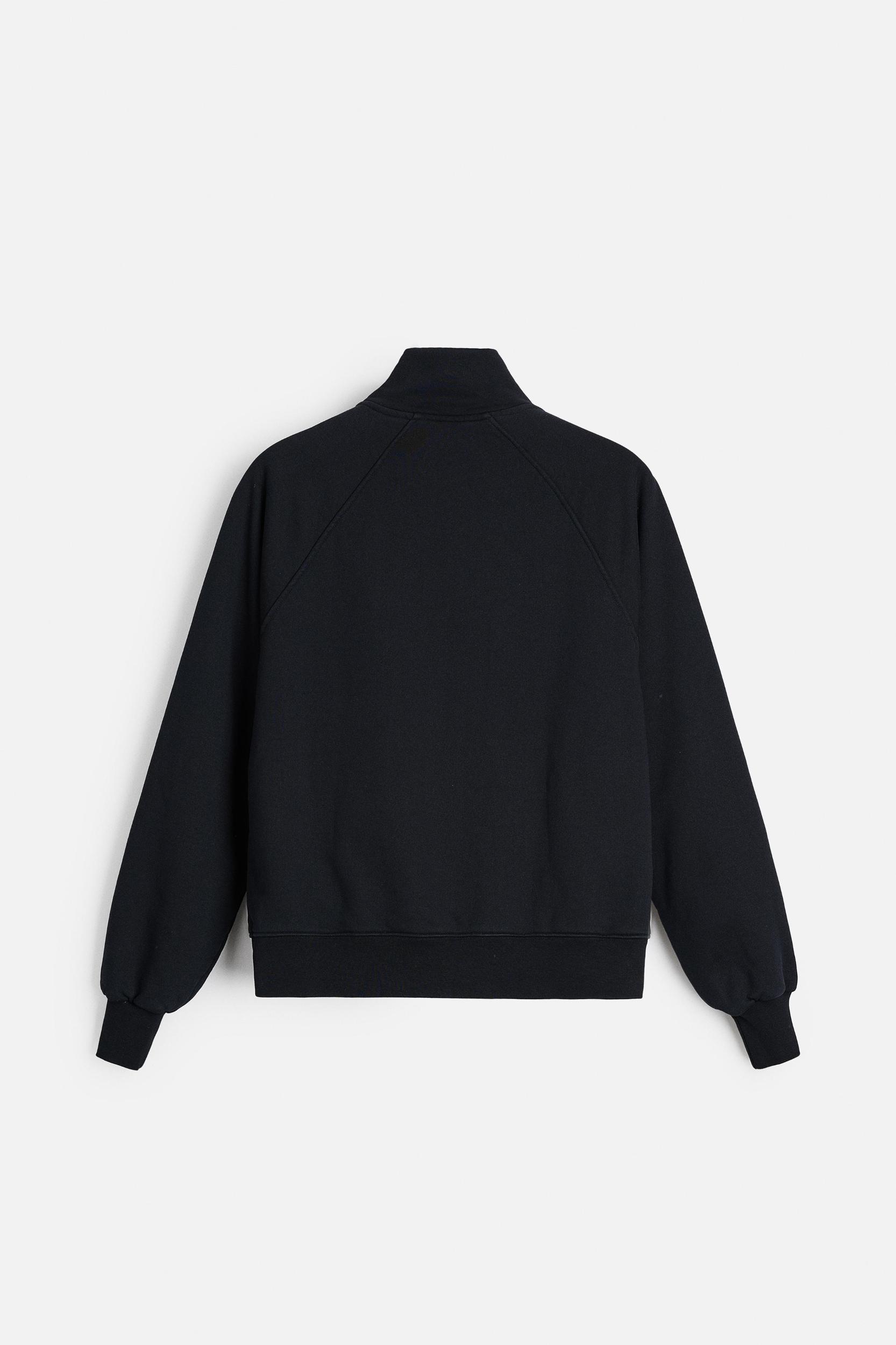 ZIPPERED HEAVY WEIGHT SWEATSHIRT Product Image