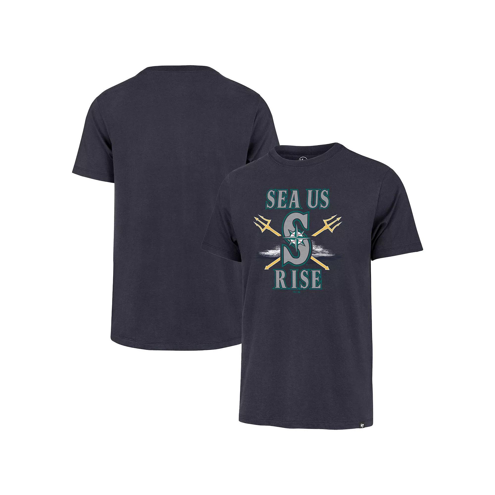 Men's '47  Navy Seattle Mariners HR Celebration T-Shirt, Size: 2XL, Blue Product Image