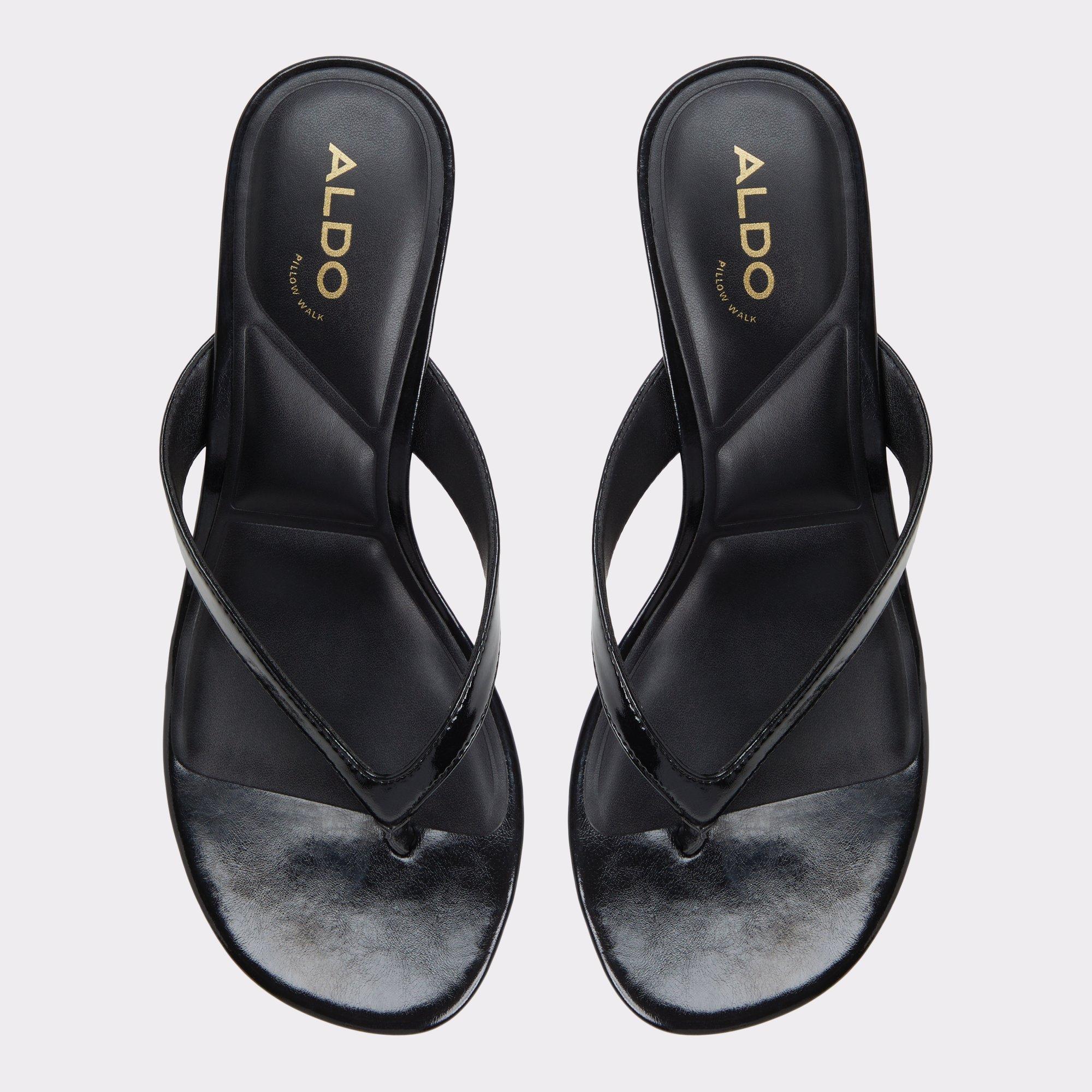 ALDO Jump - Women's Strappy Sandal Sandals - Black, Size 11 Product Image