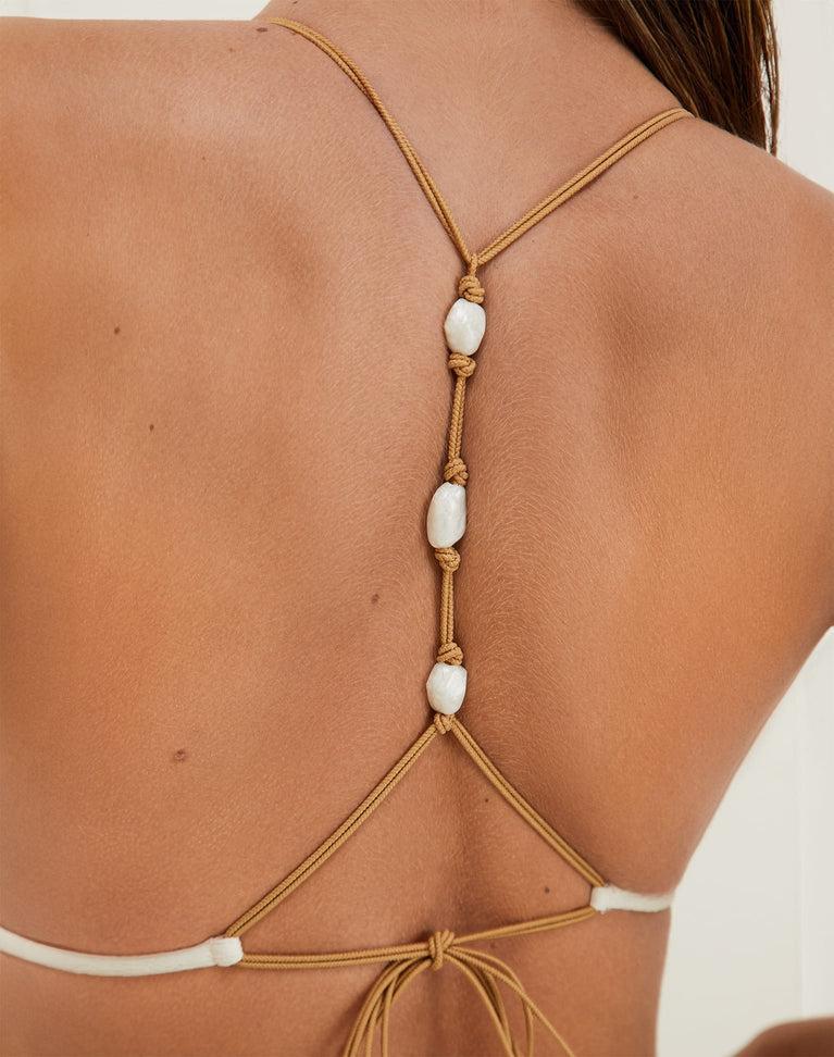 Firenze Ney T Back Tri Top - White Product Image