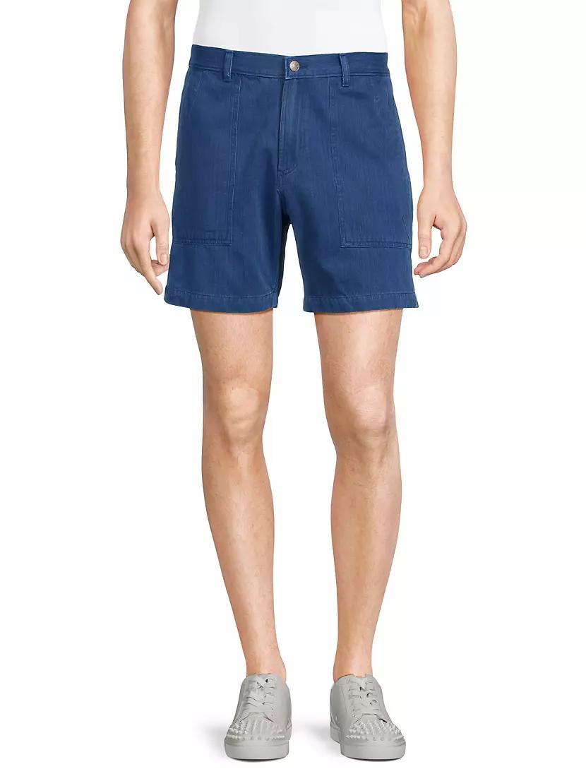 Herringbone Flat Front Shorts Product Image