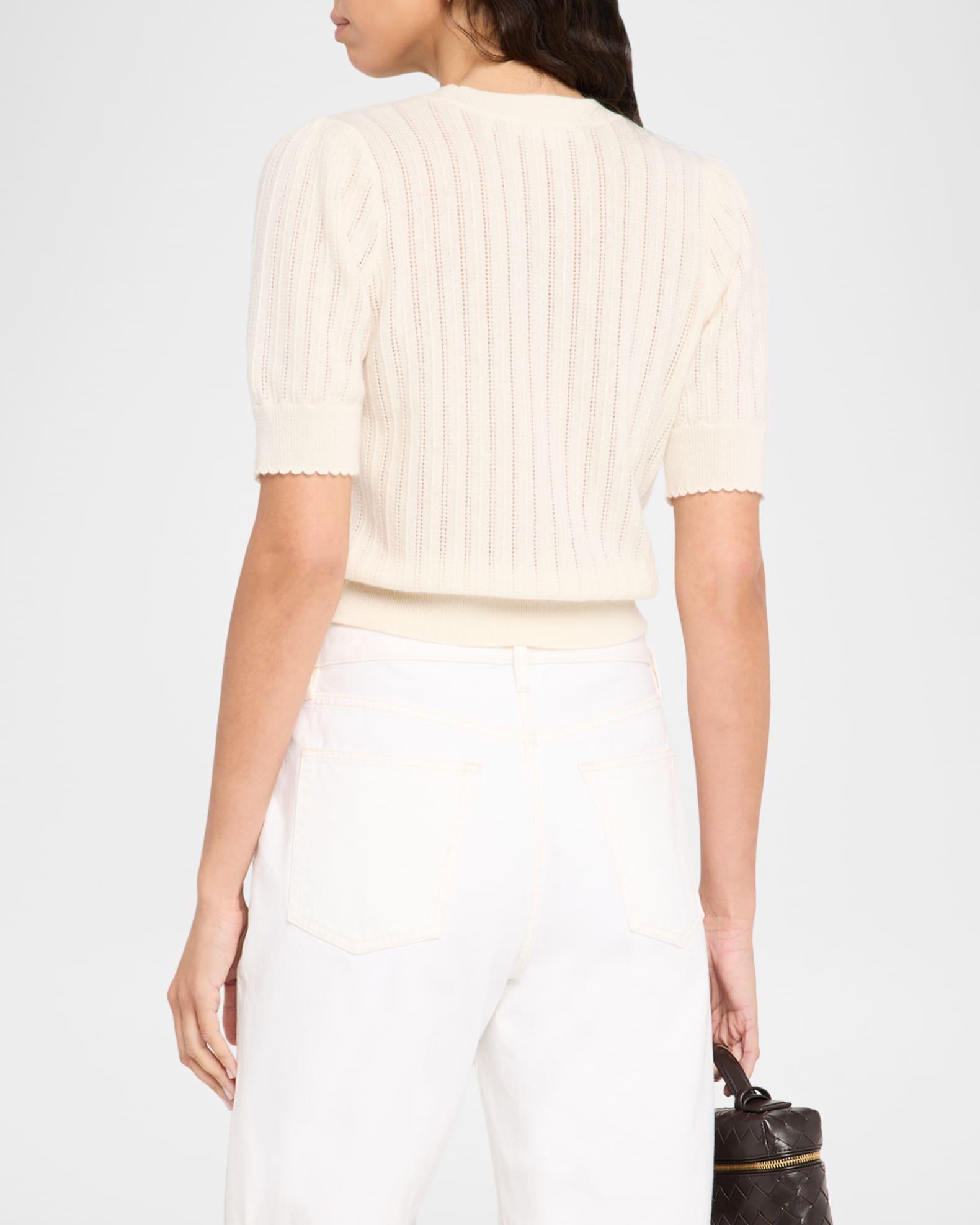 The Ladder Pointelle Cashmere Sweater Product Image