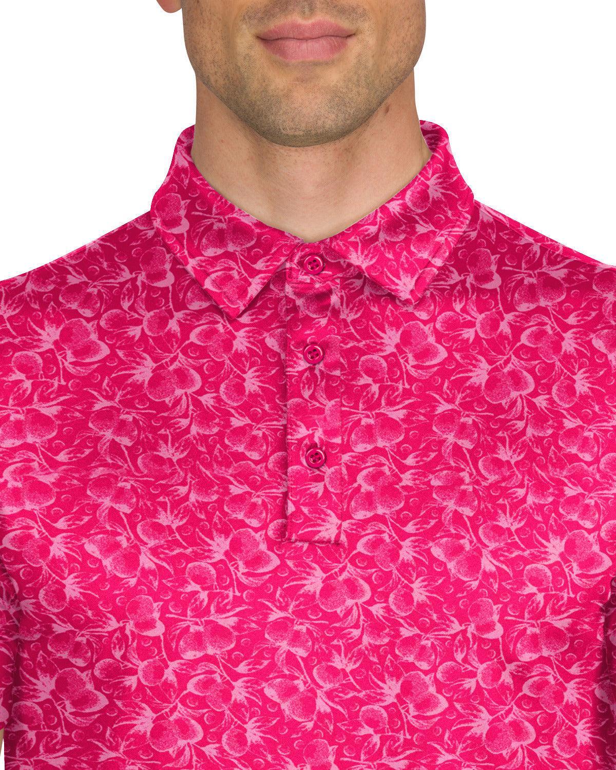 Three Sixty Six Men’s Print Golf Polos Product Image