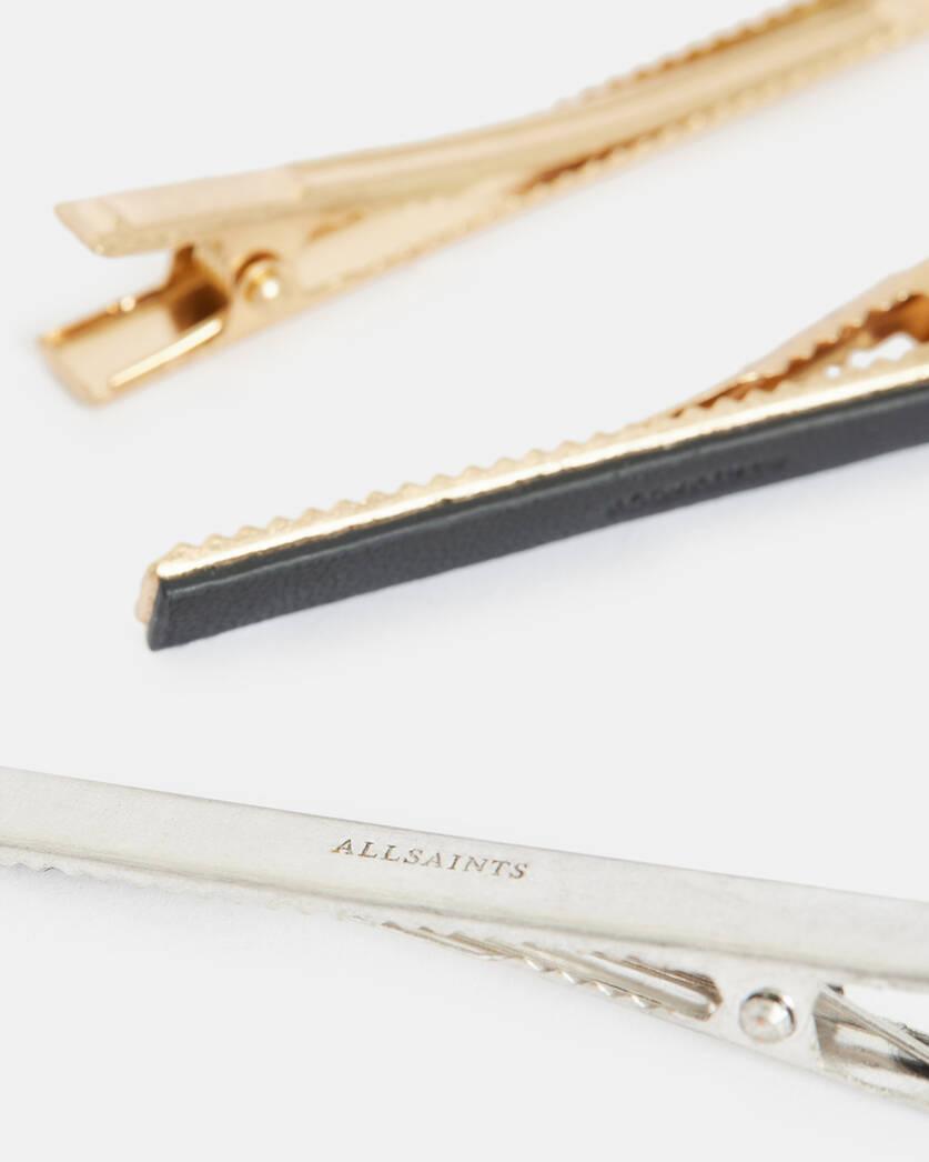 Verona Multi Tonal Leather Hair Clip Set Product Image