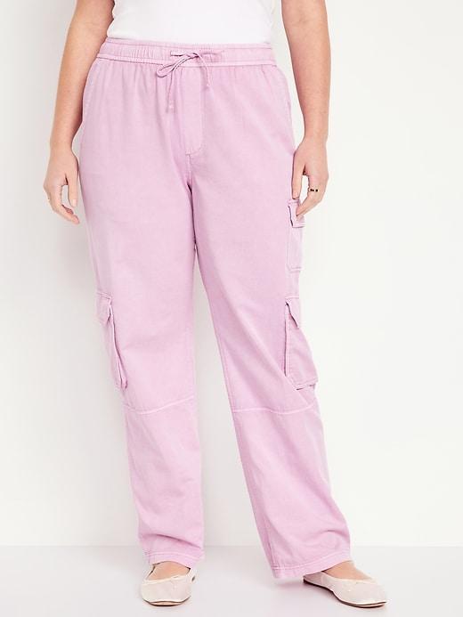 Mid-Rise Cargo Pants Product Image