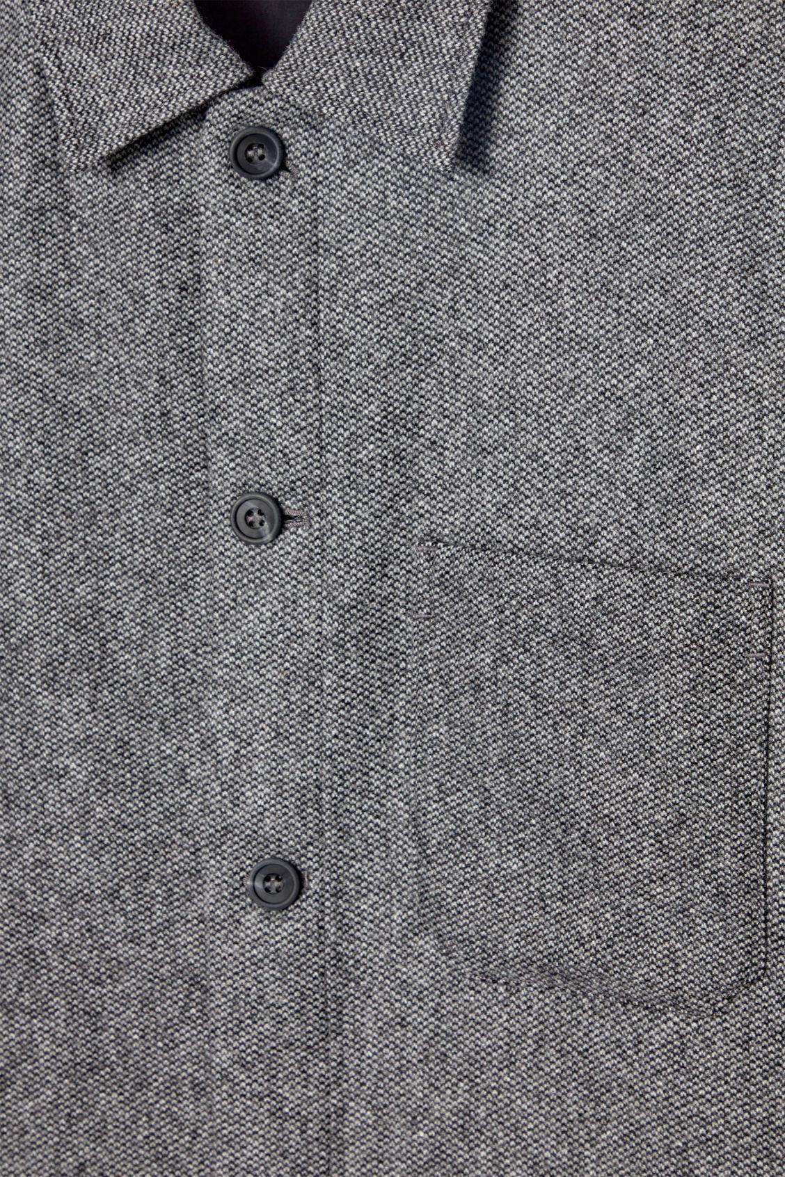 TEXTURED WOOL-BLEND OVERSHIRT Product Image