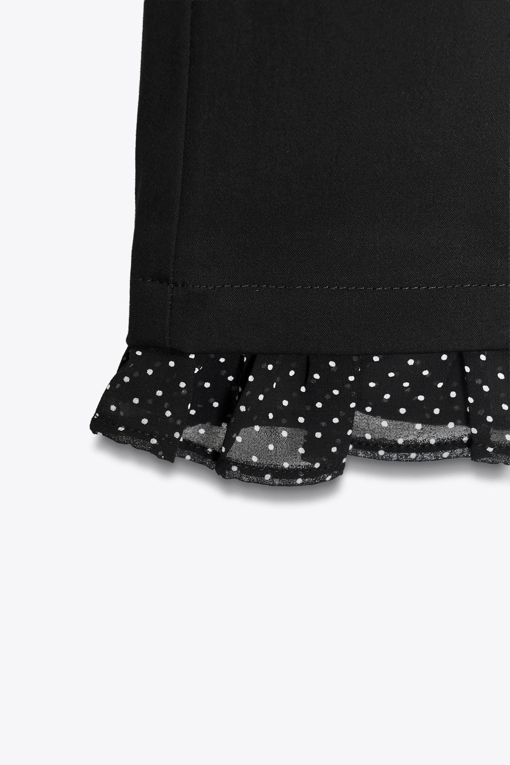 RUFFLED MINI FLARE PANTS Product Image