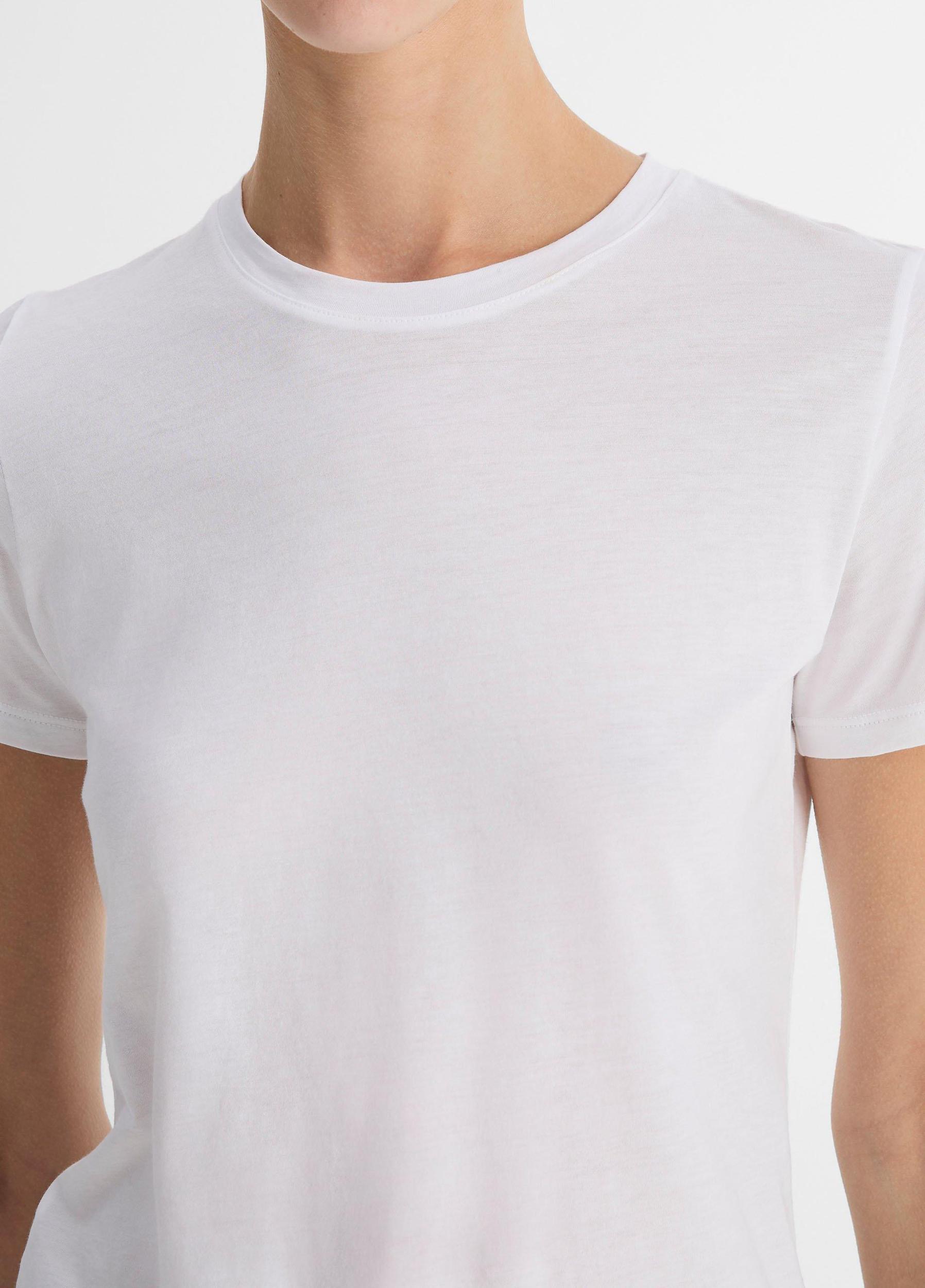 Womens Essential Pima Cotton Crew Neck T-Shirt Vince Product Image