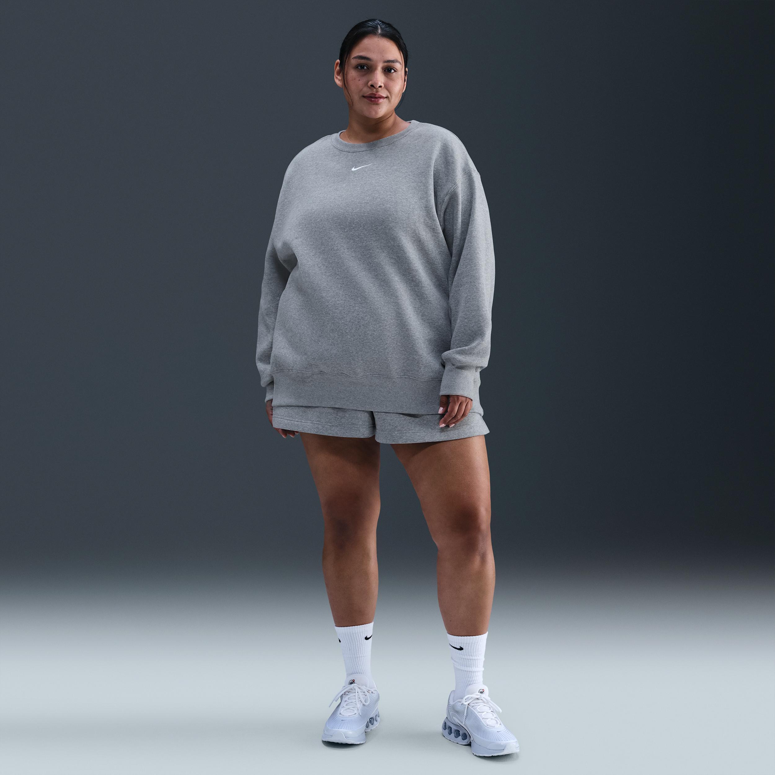 Nike Sportswear Phoenix Fleece Women's Oversized Crew-Neck Sweatshirt (Plus Size) Product Image