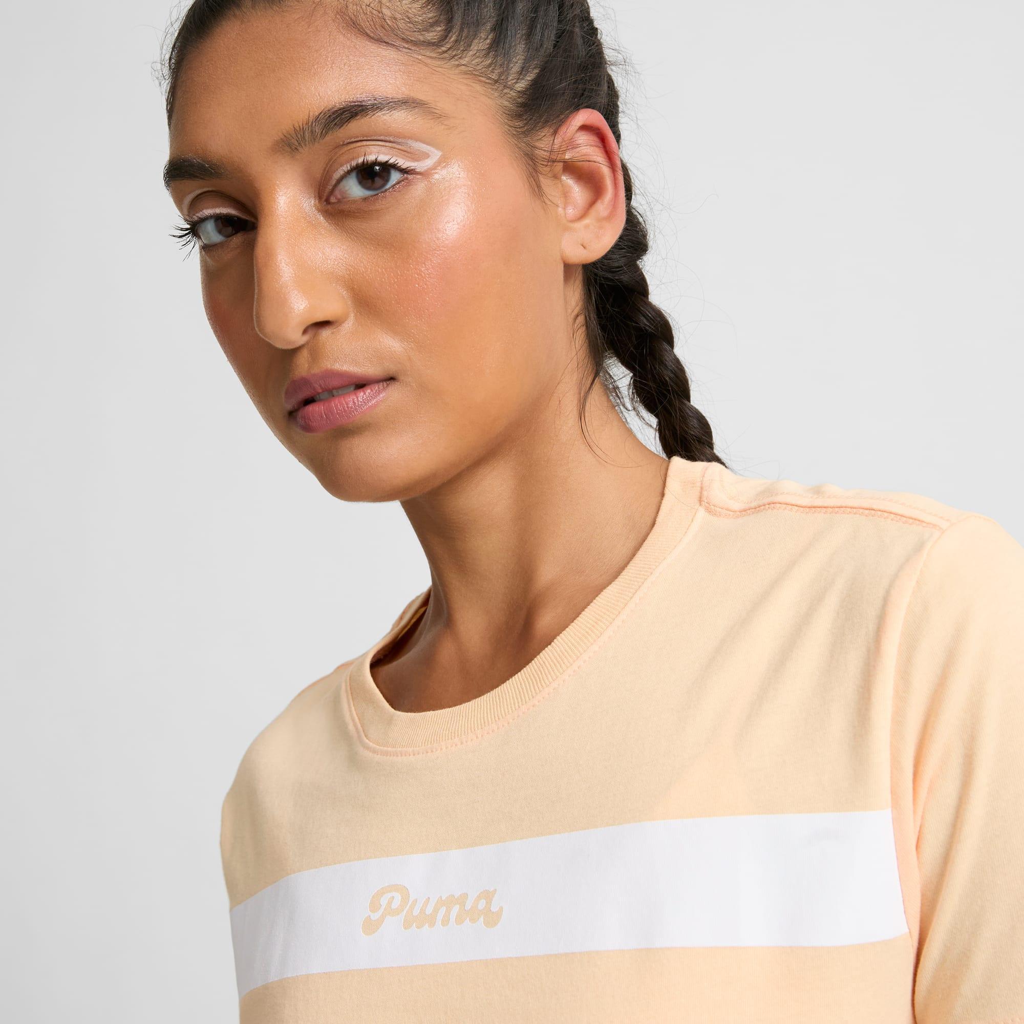PUMA Upfront Line Logo Womens T-Shirt Product Image