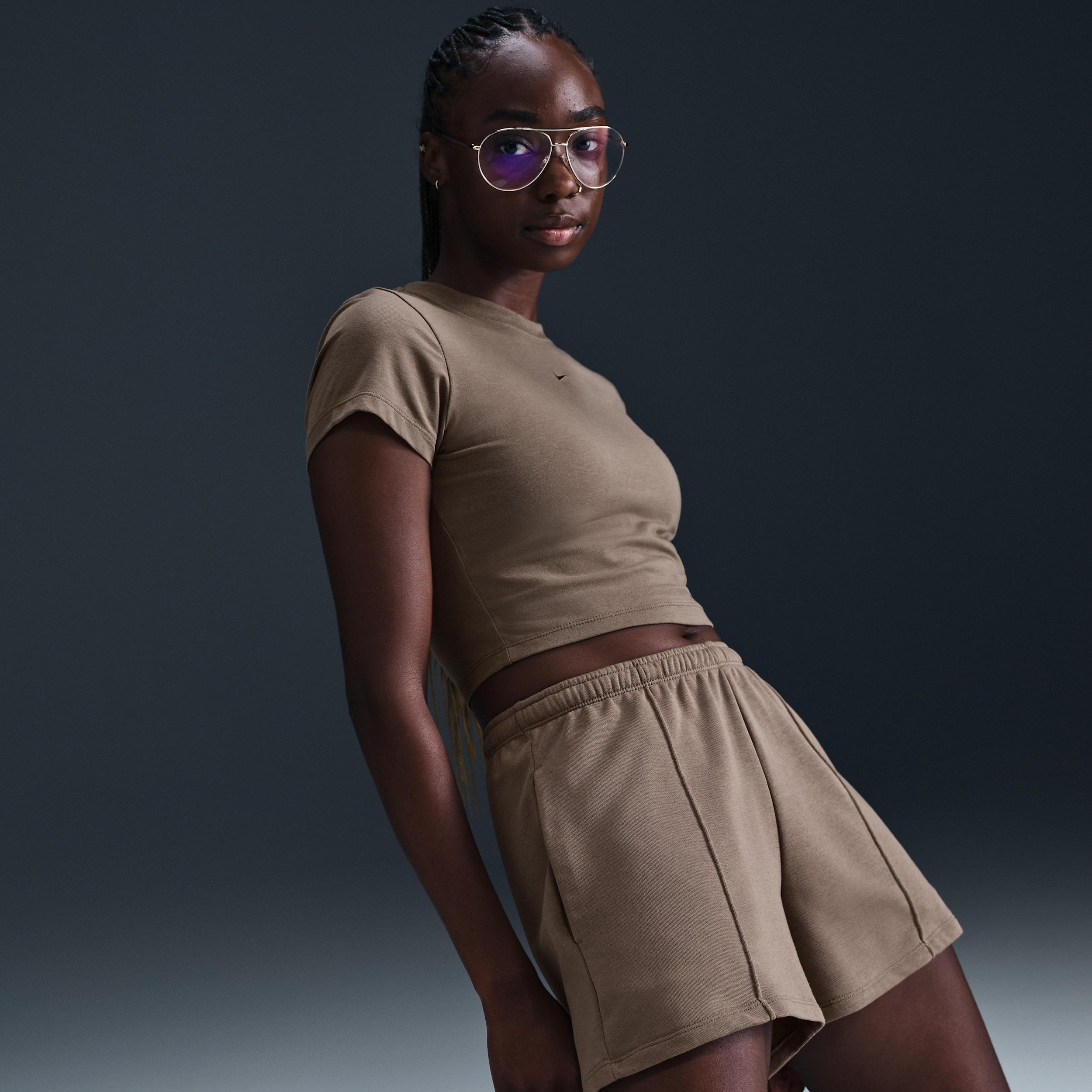 Women's Nike Sportswear Chill Knit Cropped T-Shirt Product Image