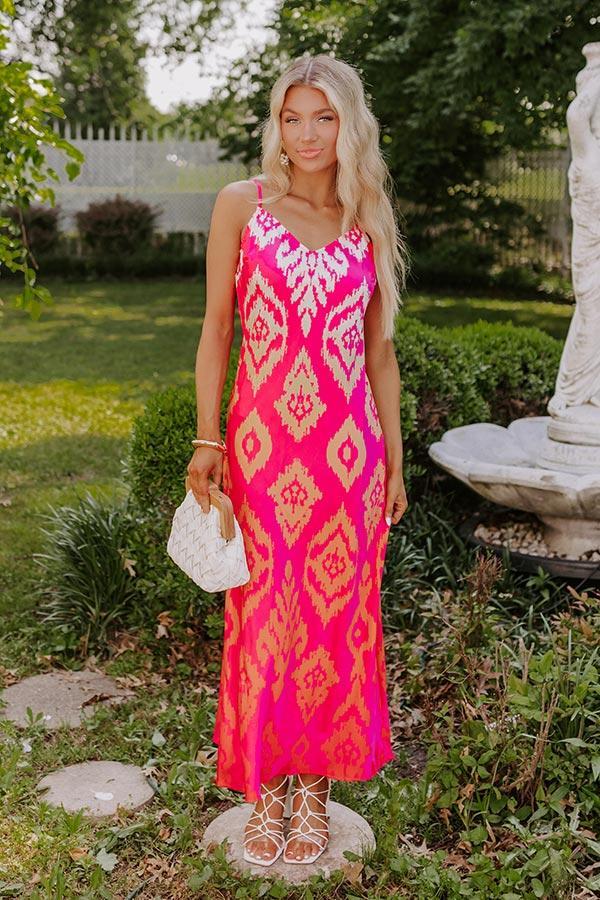 Make A Statement Satin Maxi Dress Product Image