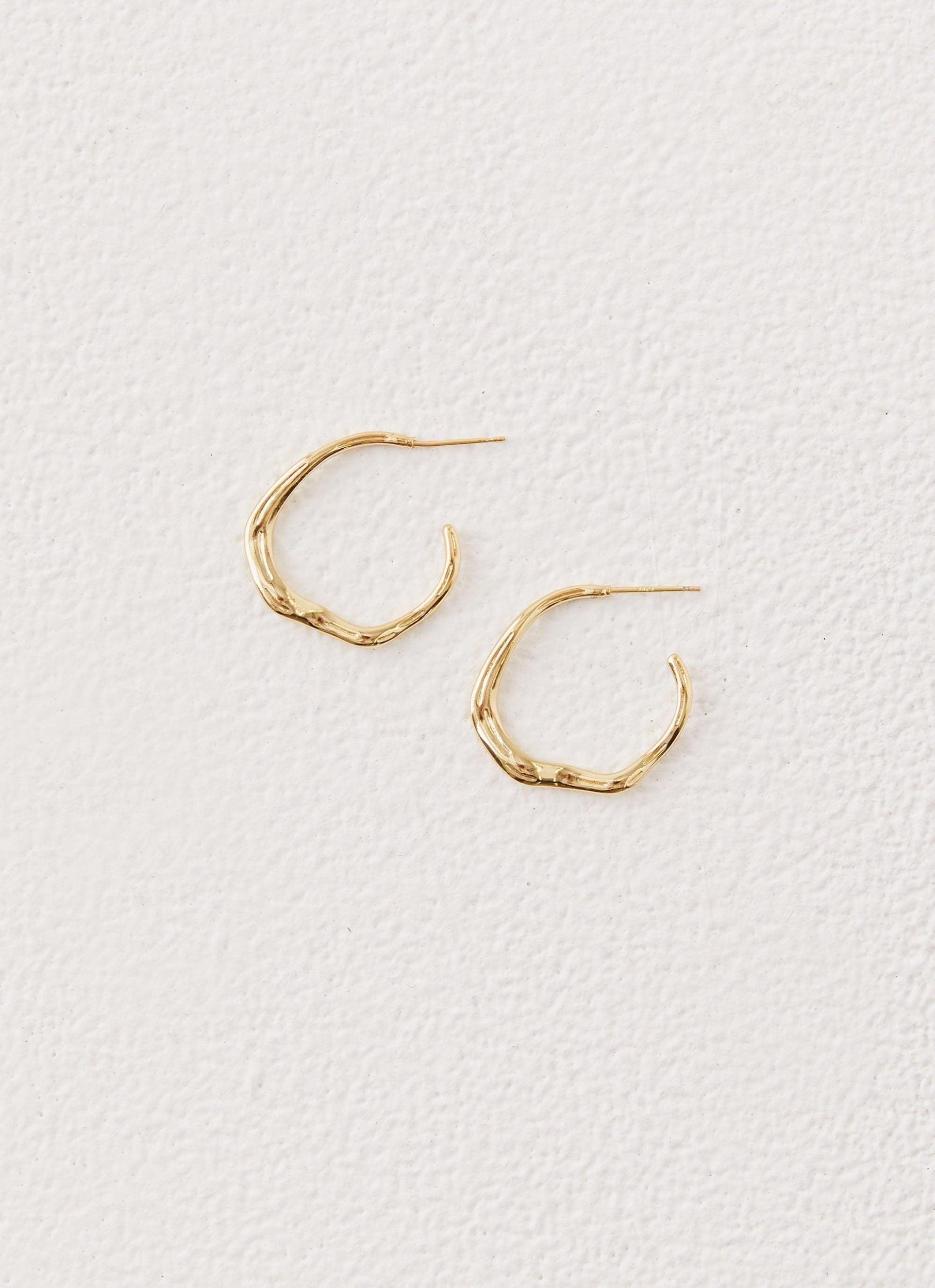 Etta Hoop Earrings - Gold Product Image