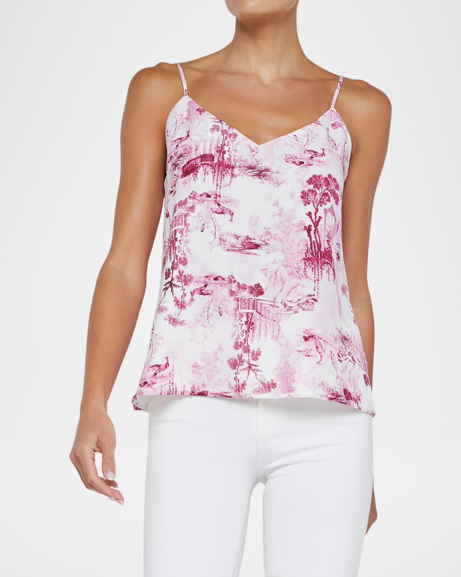 Jane Toile Spaghetti-Strap Tank Top Product Image