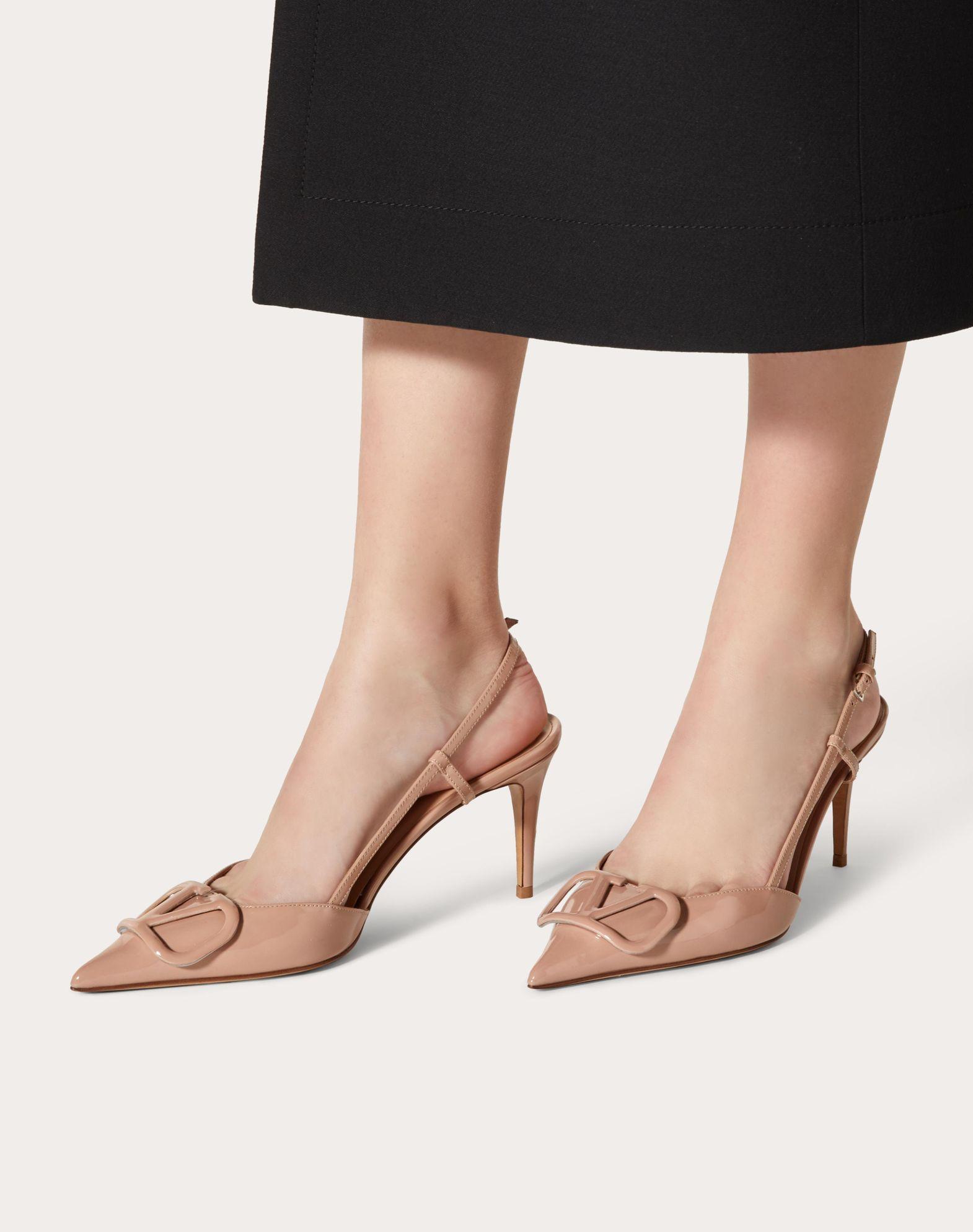 Vlogo Signature Patent Leather Slingback Pump 80Mm / 3.15 In. Product Image