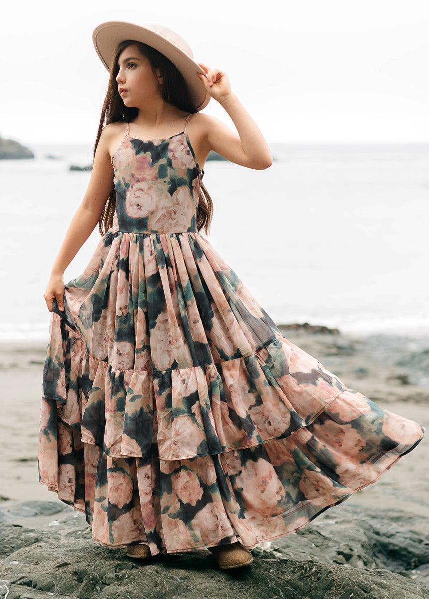 Catrin Dress in Cool Watercolor Girls Product Image