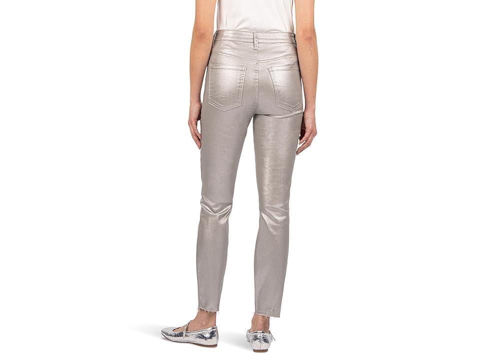 KUT from the Kloth Charlize High Rise Fab Ab Cigarette Leg-Raw Hem (Dark ) Women's Jeans Product Image