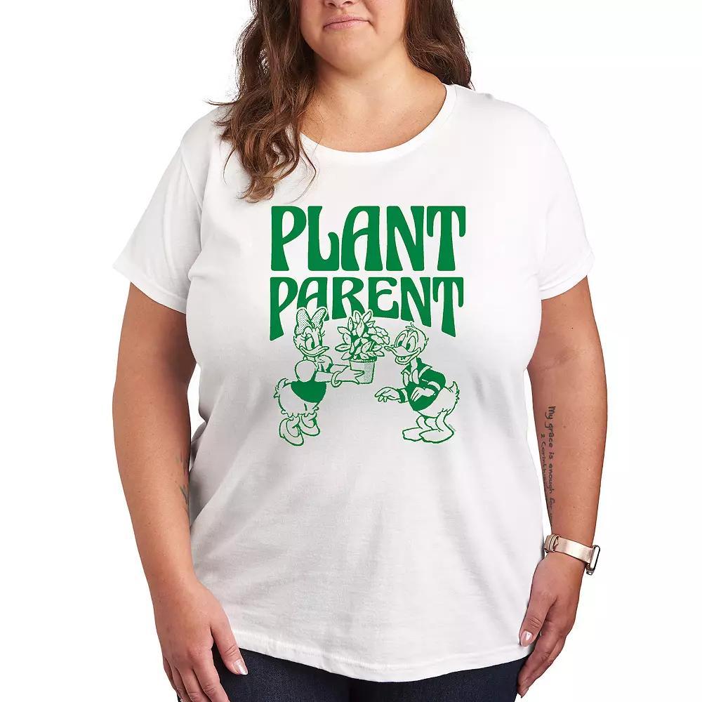 Disneys Donald & Daisy Duck Plus Plant Parent Graphic Tee, Womens Product Image