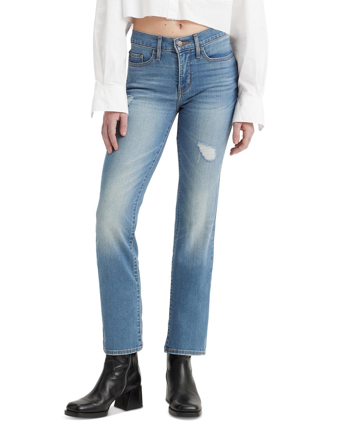 Levis 314 Shaping Straight Leg Mid Rise Jeans Product Image