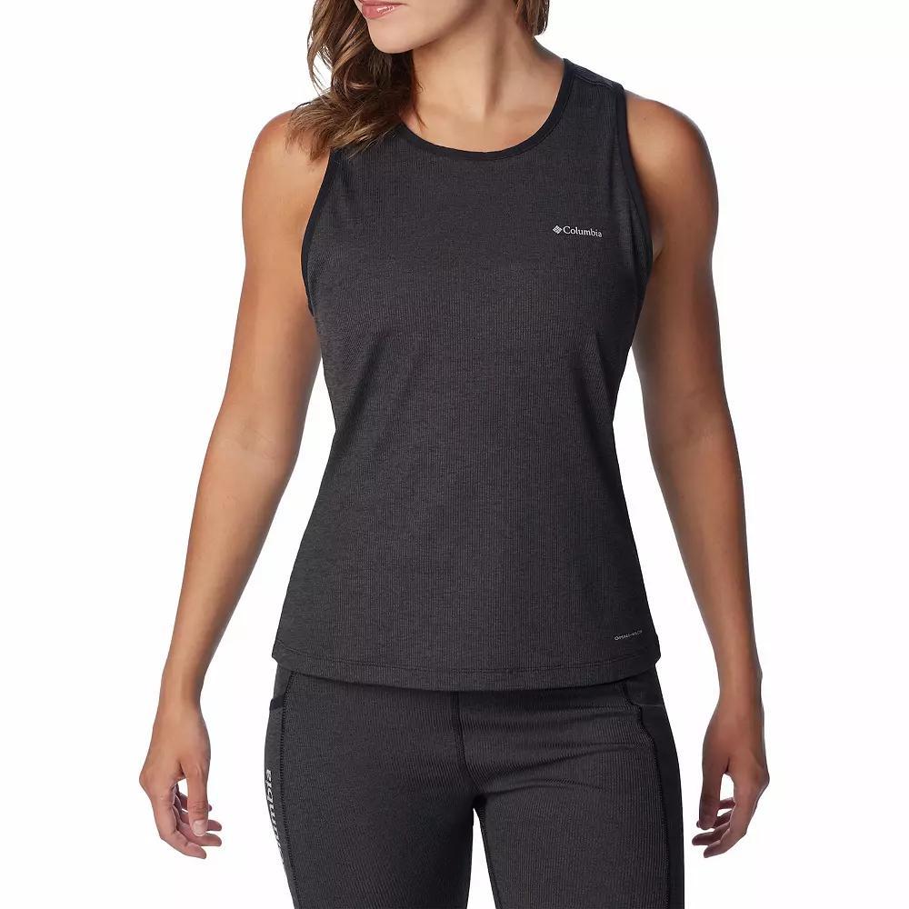 Women's Columbia Hike II Performance Tank Top, Size: Small, Black Grey Product Image