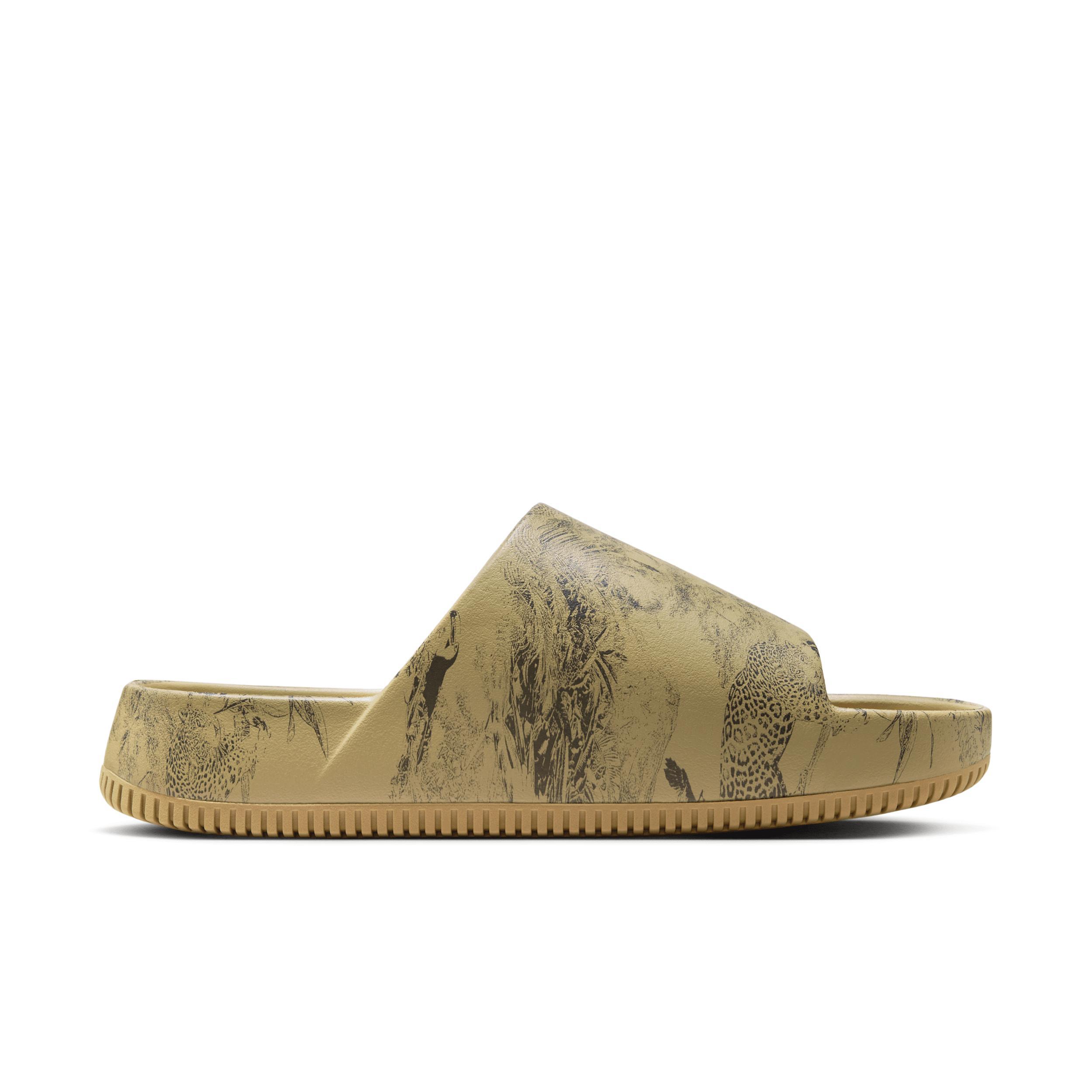 Nike Calm Slide Print Men's Sandals, Size: 13, Parachute Beige Product Image