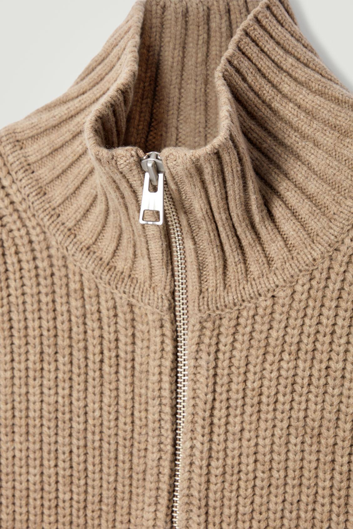 OPEN-SIDE ZIP-UP WOOL TANK Product Image