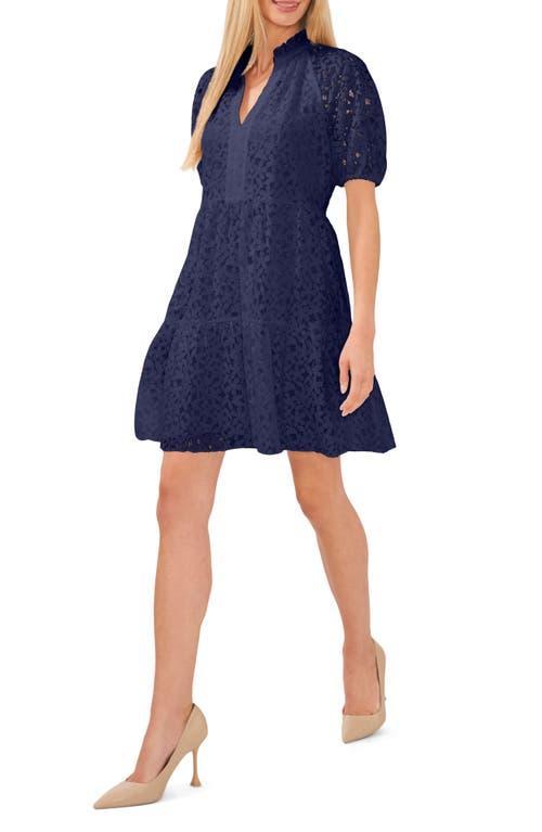 CeCe V Neck Baby Doll Lace Dress Product Image