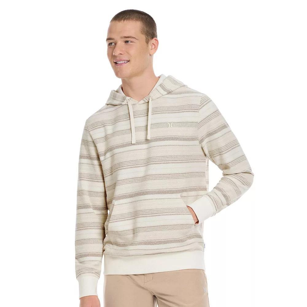 Mens Hurley Striped Terry Pullover Hoodie Product Image