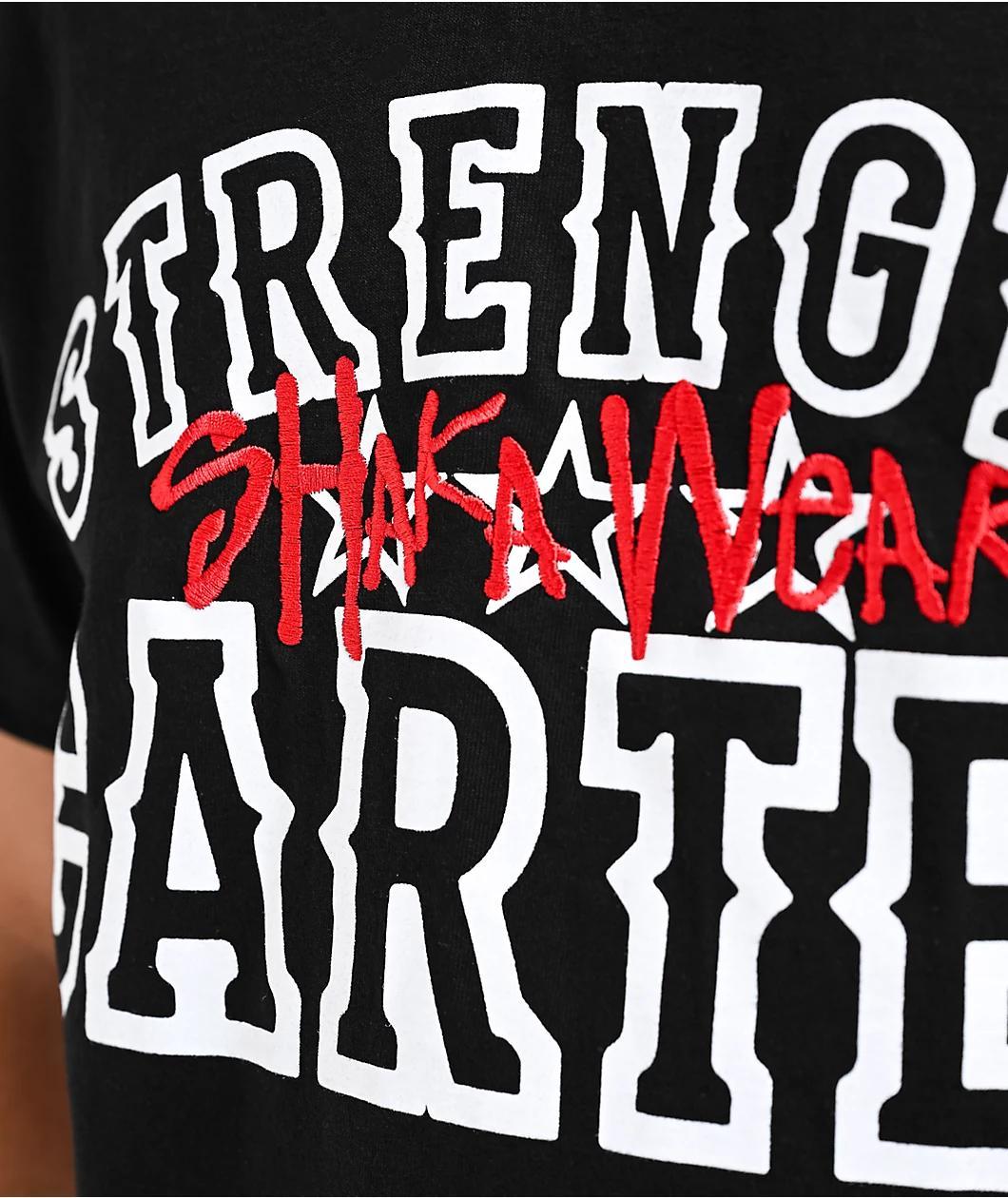 Shaka Wear x Strength Cartel Max Heavyweight Black T-Shirt  Product Image
