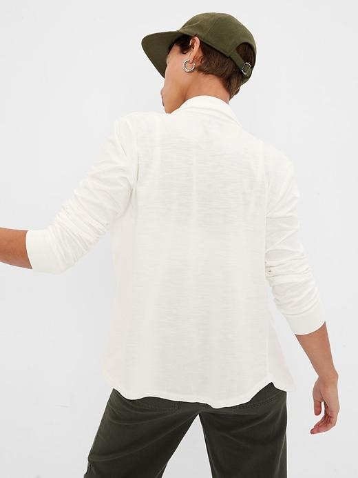 Soft Knit Button-Up Shirt Product Image