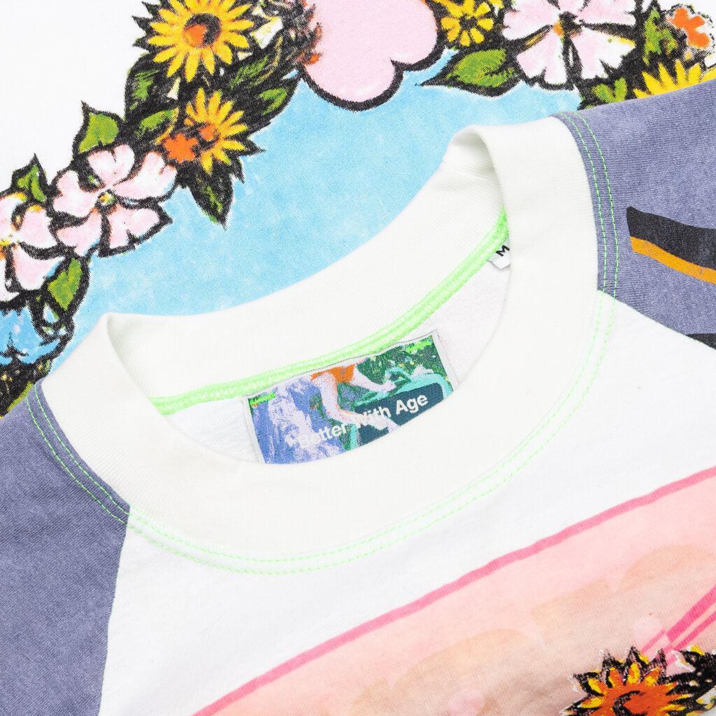 Shit Fuck Raglan Tee Shirt - Multi Male Product Image