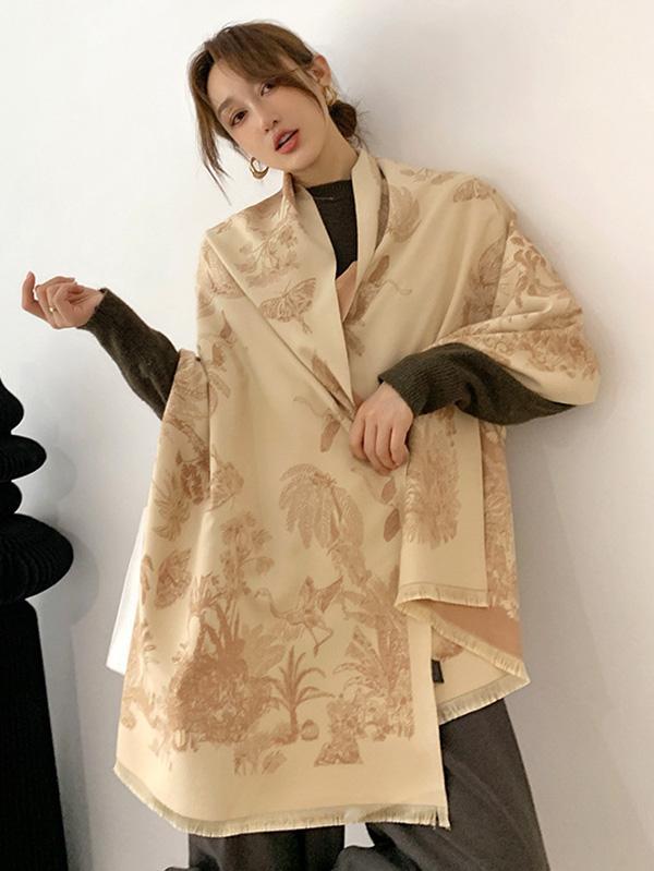 Imitation Cashmere Shawl Printed Warm Scarf Product Image