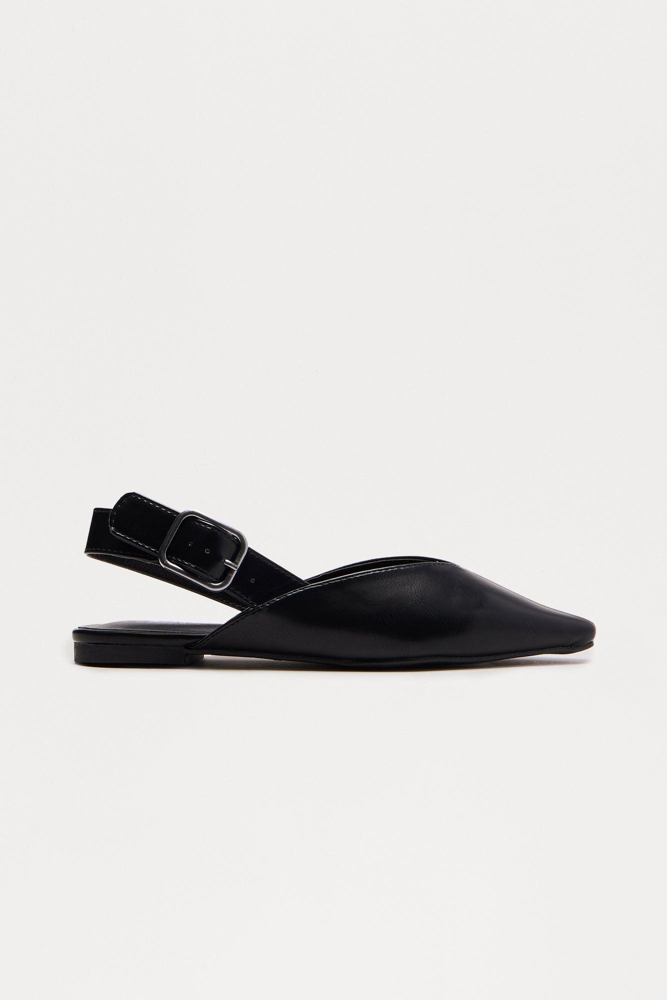 Santino Slingback Flats - Black Product Image