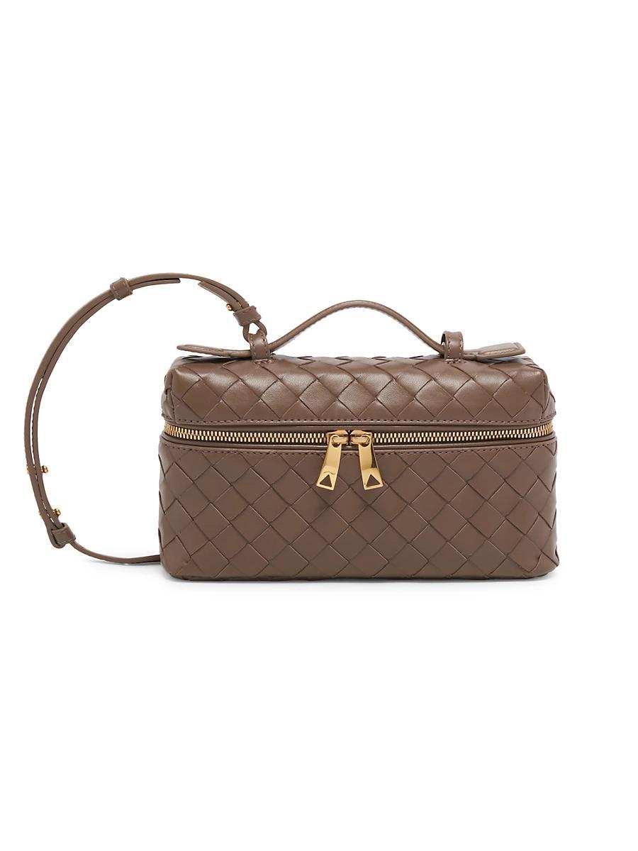 Womens Bang Bang Intrecciato Leather Crossbody Vanity Case Bag Product Image