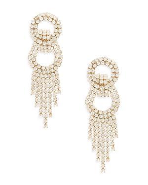 Ettika Gatsby Fringe Drop Statement Earrings in 18K Gold Plate Product Image
