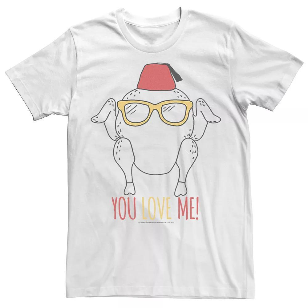 Big & Tall Friends TV Show Turkey "You Love Me!" Tee, Men's, Size: 4XL, White Product Image