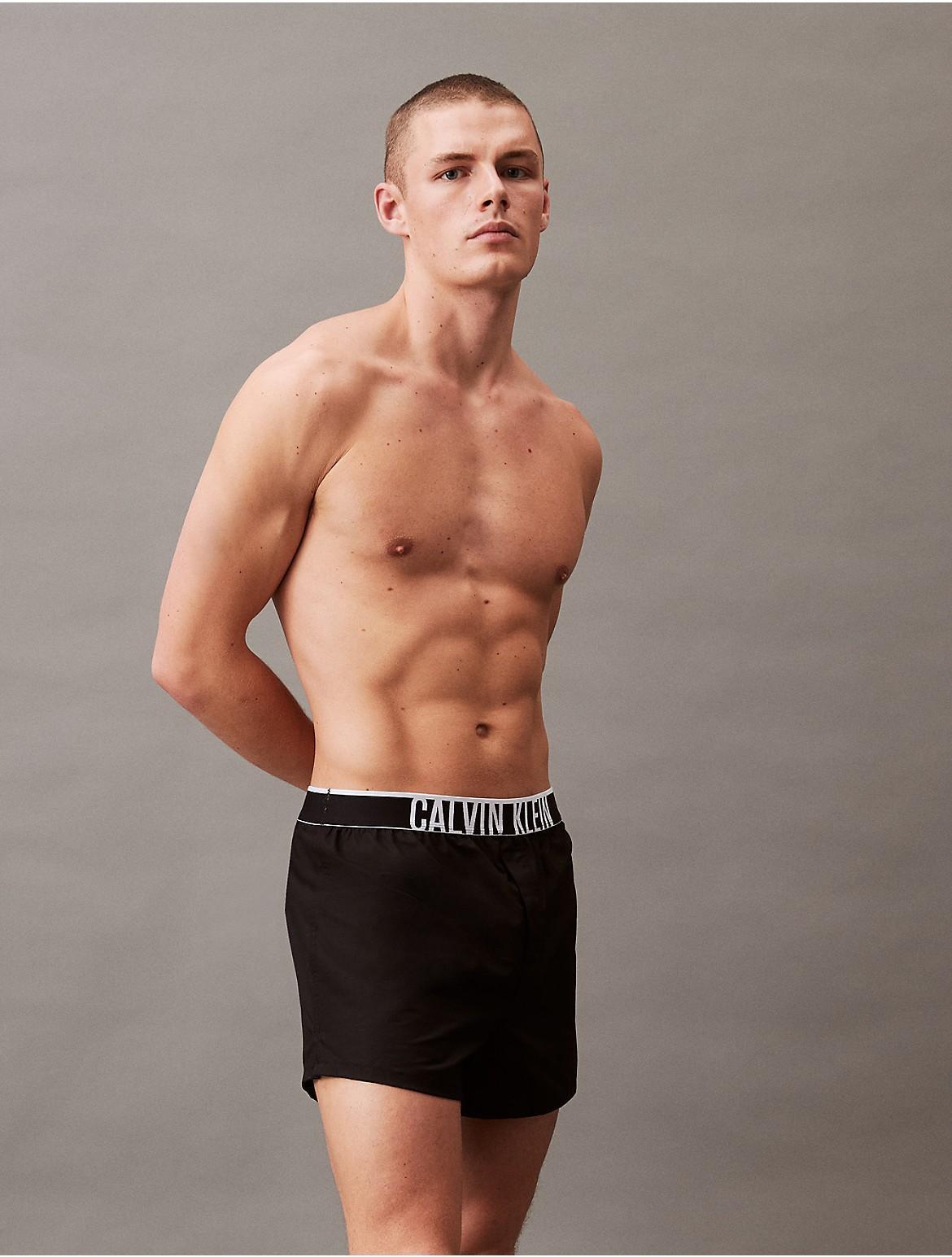 Calvin Klein Men's Intense Power Lounge Slim Woven Boxer - Grey - L Product Image