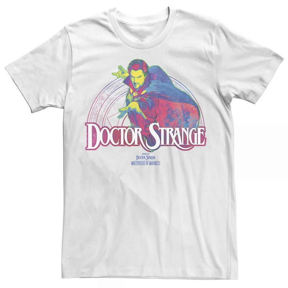 Men's Marvel Doctor Strange Movie 2 Neon Strange Pose Tee, Size: Small, White Product Image