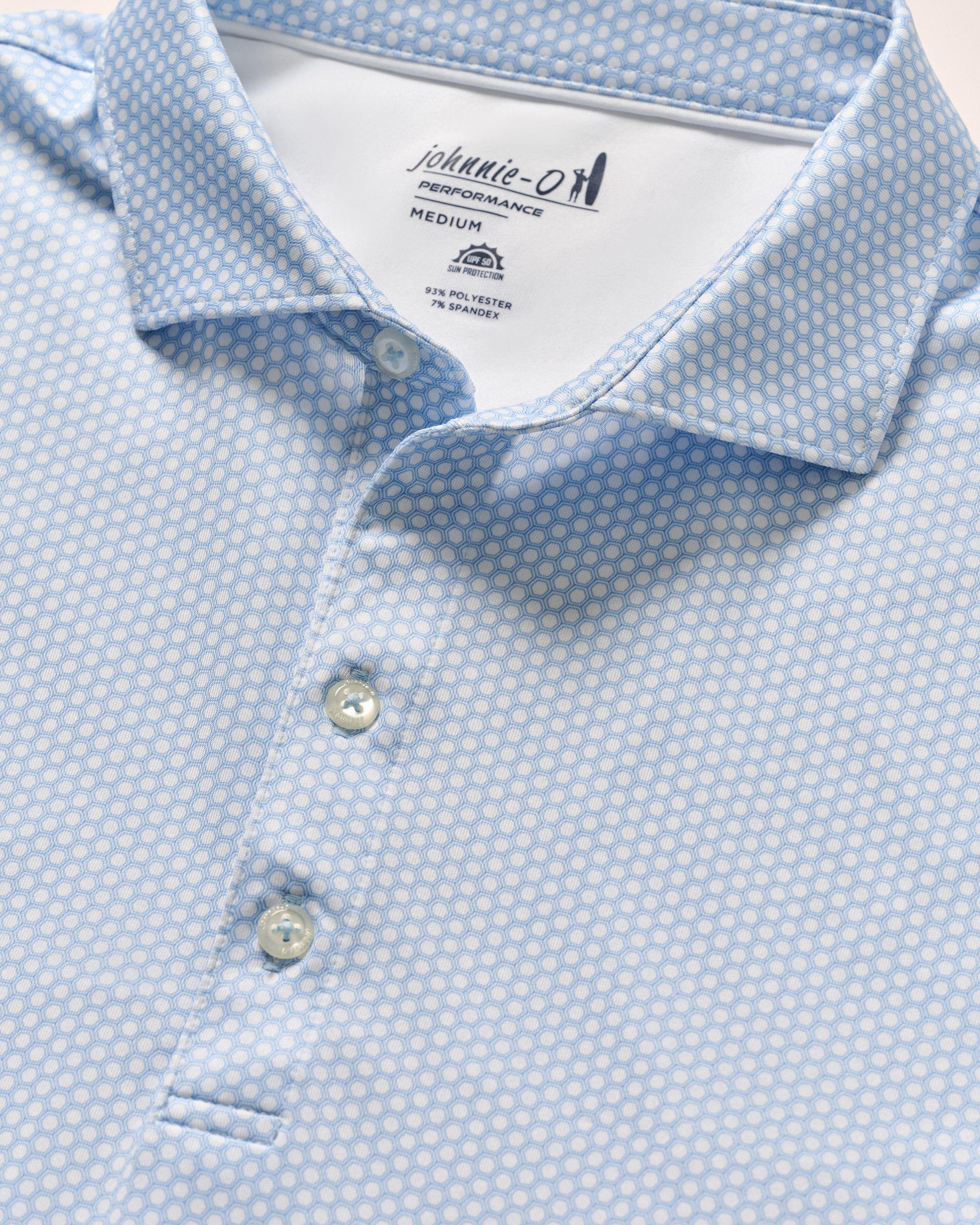 Performance Jersey Polo - Hex Print Male Product Image